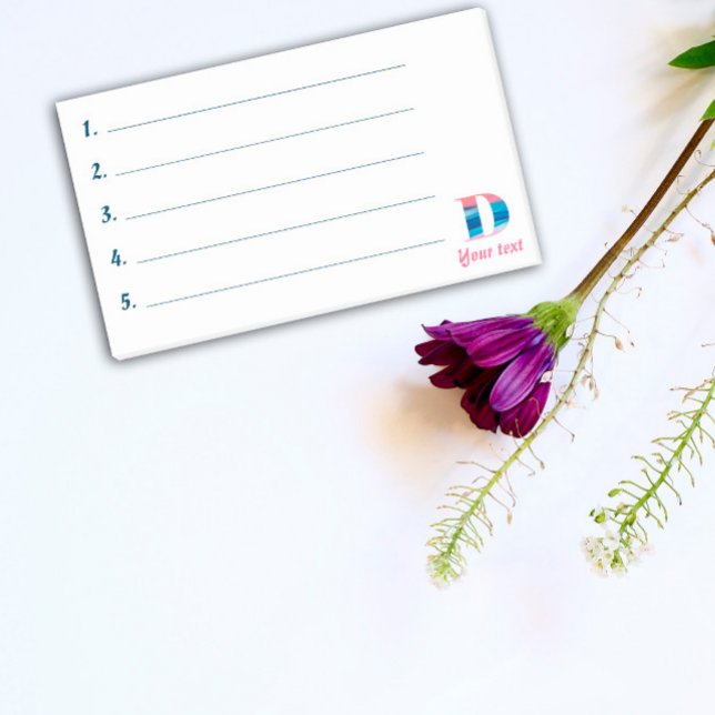 Notizen für den blauen Korallenbrief D (Von Creator hochgeladen)