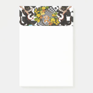 Notizen Meow Katze Floral Hund