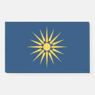 Notizen mit Flagge von Mazedonien, Griechenland