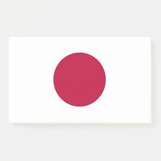 Notizen mit japanischer Flagge (Vorderseite)