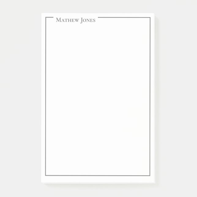 Notizen nach dem Verfahren (Vorderseite)