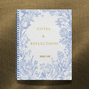 'Notizen & Reflexionen' Personalisierte Botanik Notizbuch