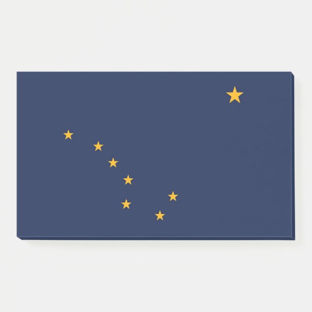 Notizen unter der Flagge von Alaska, USA (Vorderseite)