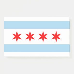 Notizen unter der Flagge von Chicago, Illinois, US