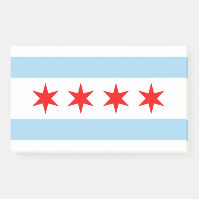 Notizen unter der Flagge von Chicago, Illinois, US (Vorderseite)