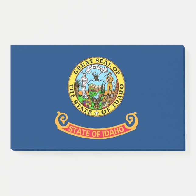 Notizen unter der Flagge von Idaho, USA (Vorderseite)