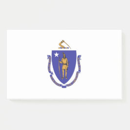 Notizen unter der Flagge von Massachusetts, USA