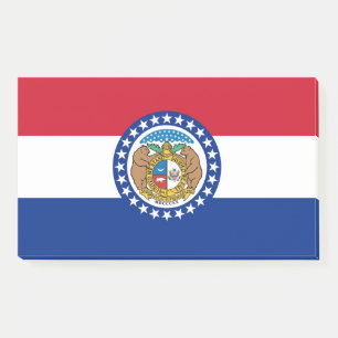 Notizen unter der Flagge von Missouri, USA
