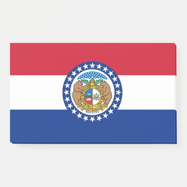 Notizen unter der Flagge von Missouri, USA (Vorderseite)