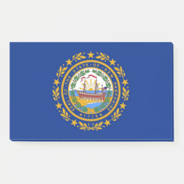 Notizen unter der Flagge von New Hampshire, USA
