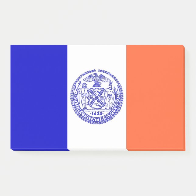 Notizen unter der Flagge von New York City, USA (Vorderseite)
