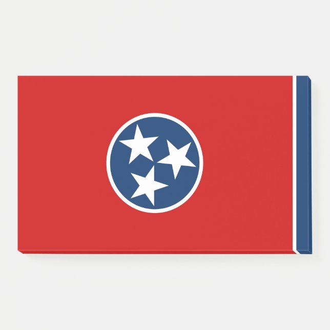 Notizen unter der Flagge von Tennessee, USA (Vorderseite)