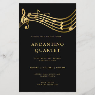 Notizen zum benutzerdefinierten Concert Flyer Temp