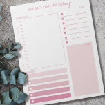 Notizen zum Tagesplaner Rosa Zeitplan und zum Erst Notizblock<br><div class="desc">Personalisierter Tagesplaner in rosa mit Abschnitten für Ihren Zeitplan,  Erinnerungen,  Liste und Notizen zu tun. Dieses abreißende Notizblock wird auf jeder Seite gedruckt,  um Sie für 40 Tage zu halten.</div>
