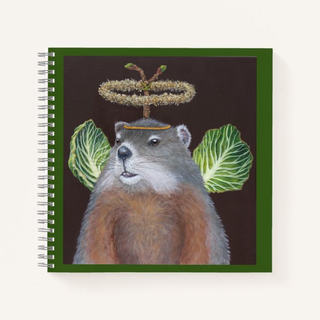 Notizheft "Groundhog Engel" Notizbuch (Vorderseite)
