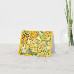 Notizkarte-Klassiker/Vintage-Mucha 21 Karte