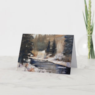 Notizkarte von Sarvis im Winter, Steamboat Springs Dankeskarte