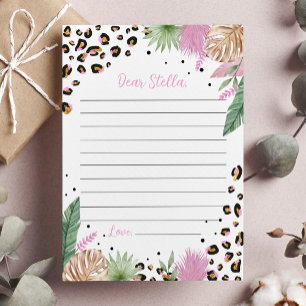 Notizkarte "Wild One Leopard Time Capsule" Dankeskarte