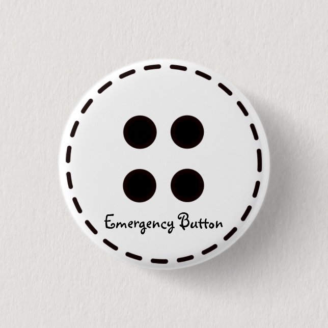 Notknopf Button (Vorderseite)