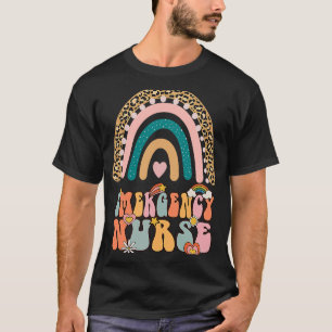 Notkrankenhaus Retro Vintager Regenbogen Niedlich T-Shirt