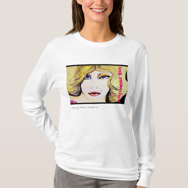 NotMarilyn: Entwürfe für das fantastische in T-Shirt (Vorderseite)