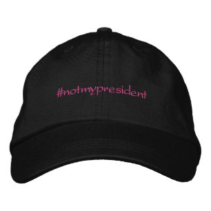 #notmypresident casquette rose/noir