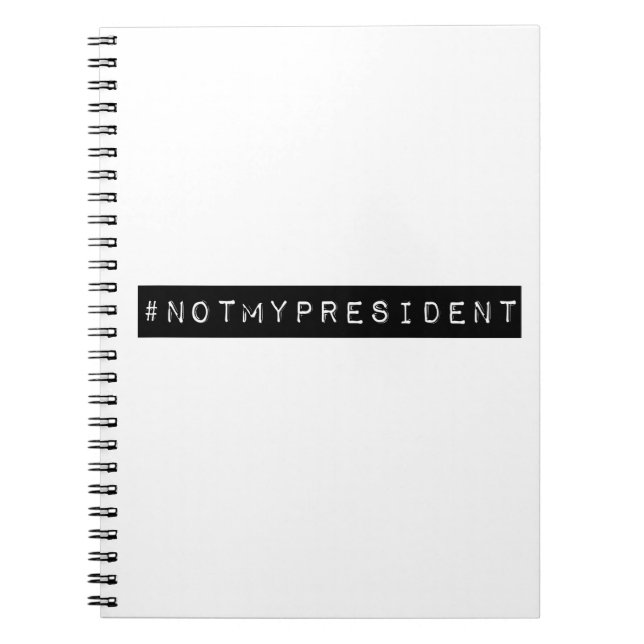 #notmyPresident Notizblock (Vorderseite)