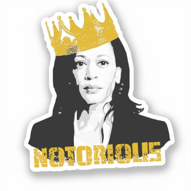 Notorious Kamala Harris Aufkleber (Vorderseite)