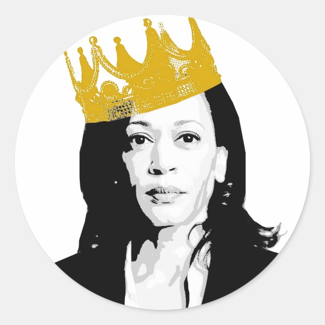 Notorious Kamala Harris Runder Aufkleber (Vorderseite)