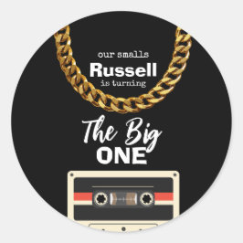 Notorious One 1st Birthday Runder Aufkleber