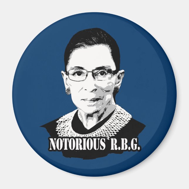 Notorious R.B.G. - Ruth Bader Ginsburg Magnet (Vorne)