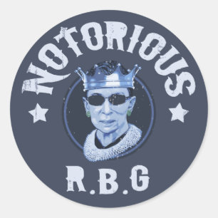 Notorious RBG III Runder Aufkleber
