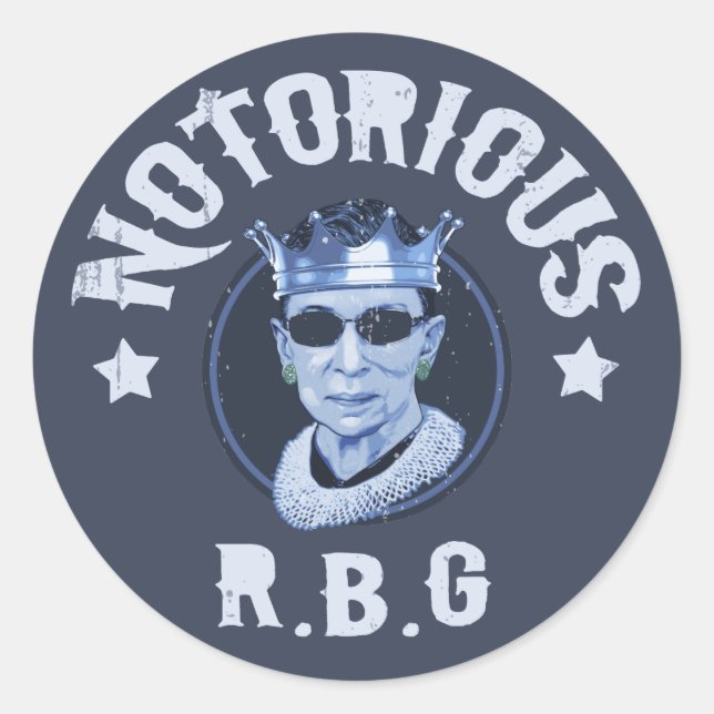 Notorious RBG III Runder Aufkleber (Vorderseite)