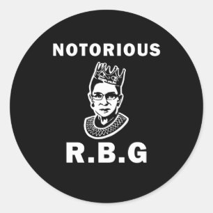 Notorious RBG Runder Aufkleber