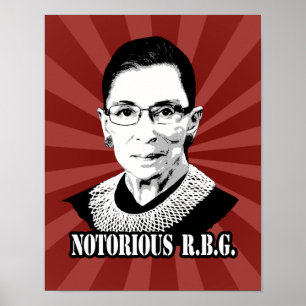 Notorische R.B.G. - Ruth Bader Ginsburg Poster