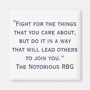 Notorischer RBG Zitat-Magnet Magnet