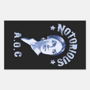 Notorisches AOC Rechteckiger Aufkleber