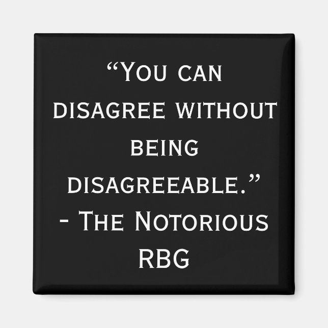 Notorisches RBG-Discountmagnet Magnet (Vorne)