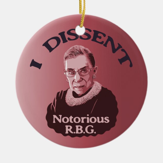 Notorisches RBG - p Keramik Ornament (Vorne)