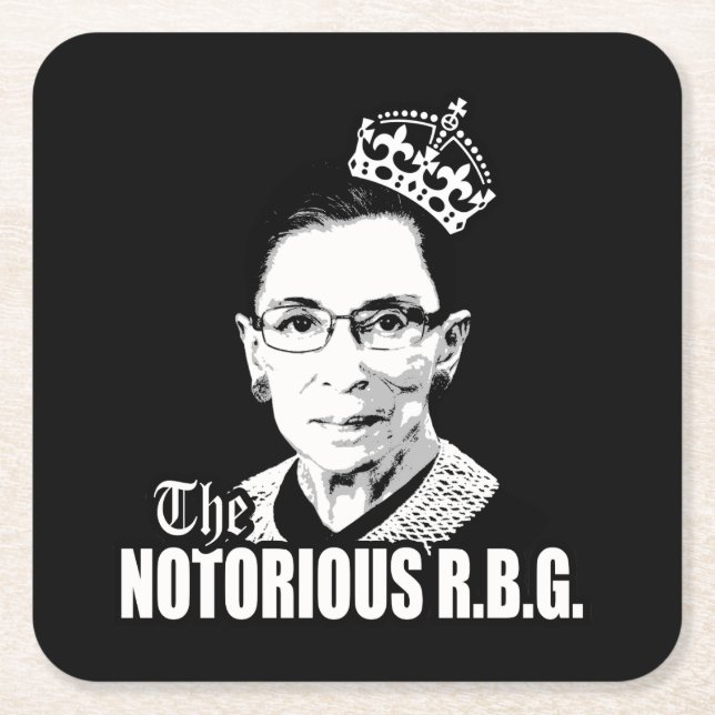 Notorisches RBG Rechteckiger Pappuntersetzer (Vorderseite)