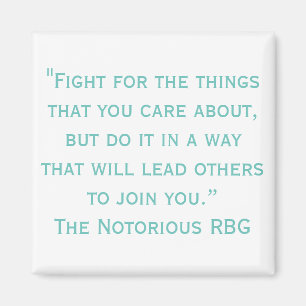 Notorisches RBG Zitat Magnet