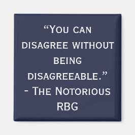 Notorisches Zitat-Magnet für RBG-Meinungsverschied Magnet