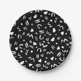 Notorous One Birthday 90's Squiggle Paper Plate Pappteller