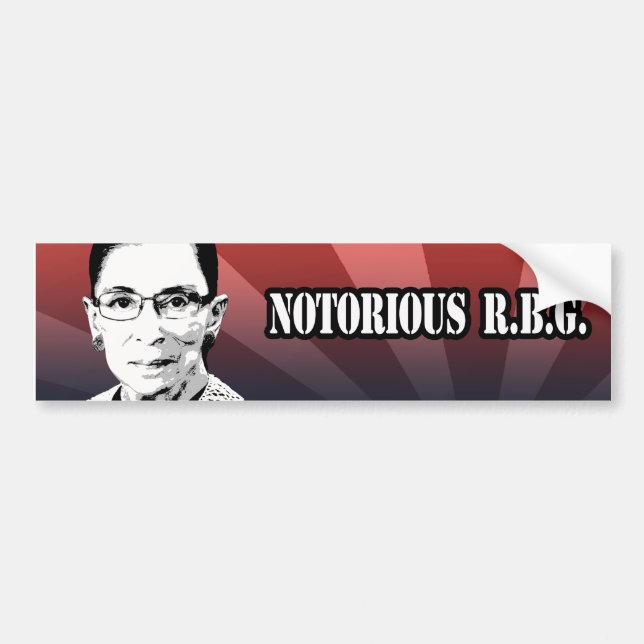 Notorous R.B.G. Autoaufkleber (Vorne)
