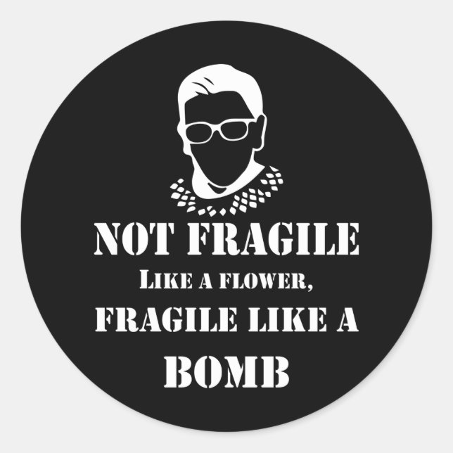 Notorous RBG: Ein Symbol der Abweichung und Stärke Runder Aufkleber (Vorderseite)