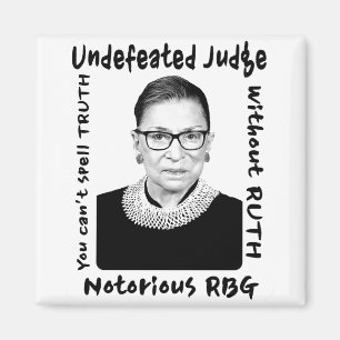 Notorous RBG Unbesiegter Richter Magnet