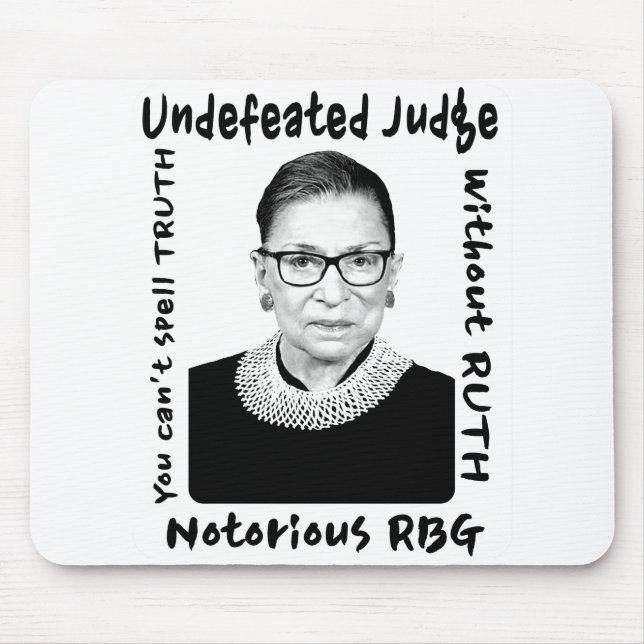 Notorous RBG Unbesiegter Richter Mousepad (Vorne)