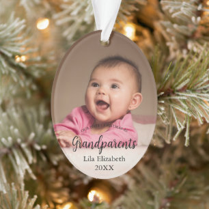 Notre 1er Noël en grand-parents Bébé Photo