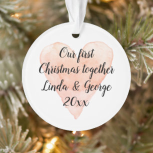 Notre 1er Noël ensemble arbre de Noël romantique