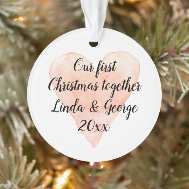 Notre 1er Noël ensemble arbre de Noël romantique (Arbre)